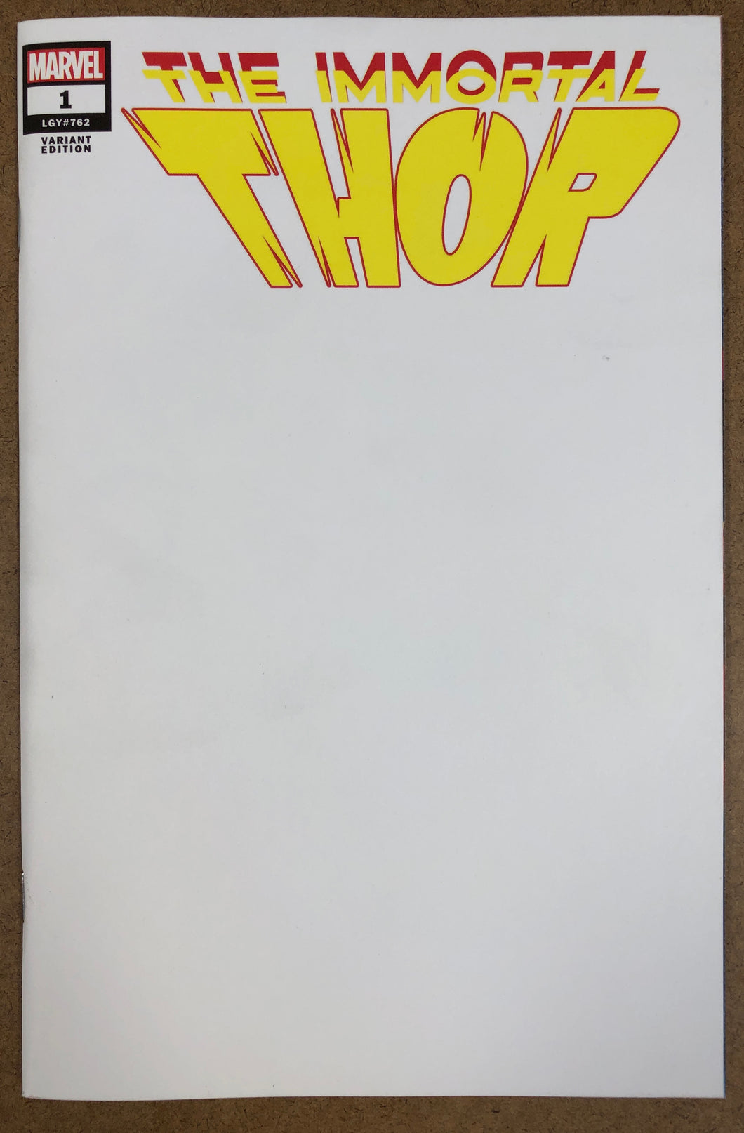 IMMORTAL THOR #1 BLANK COVER VAR