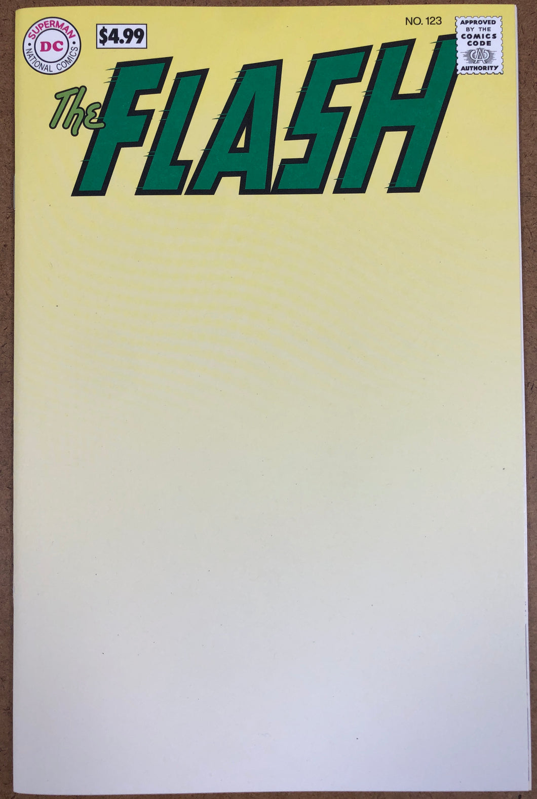 FLASH #123 FACSIMILE EDITION CVR B BLANK CARD STOCK VAR