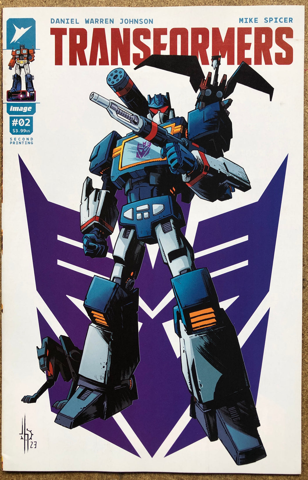 TRANSFORMERS #2 2ND PTG CVR B