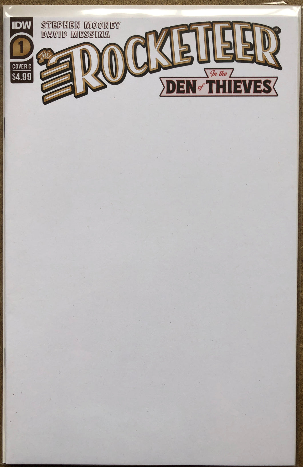 ROCKETEER IN THE DEN OF THIEVES #1 CVR C SKETCH CVR